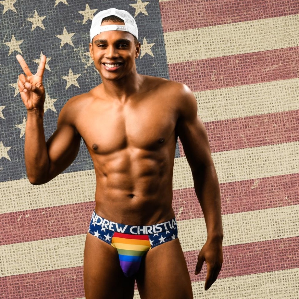Andrew Christian Star Pride Jock w/ Almost Naked